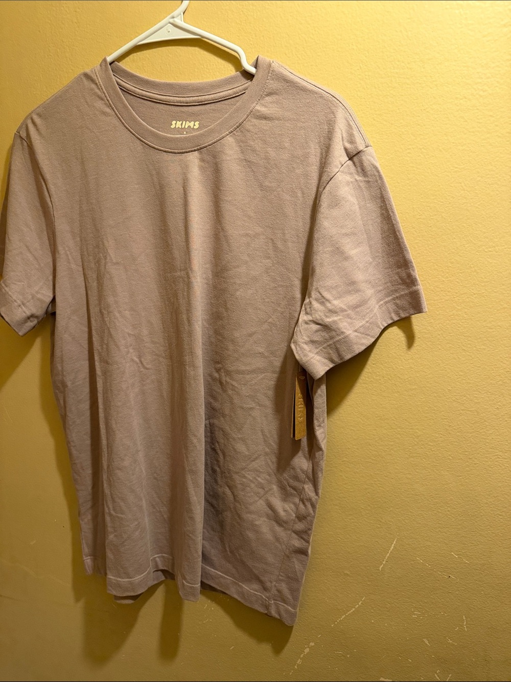 SKIMS Men's Short Sleeve Crewneck T-Shirt in Dusty Mauve